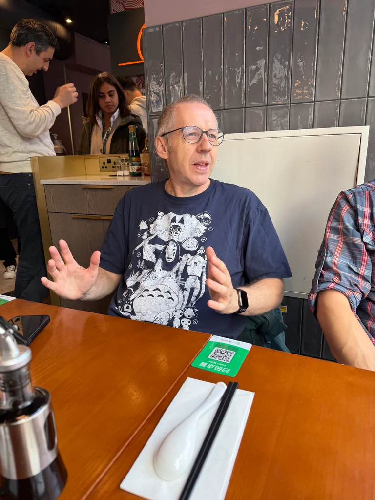Neil's cool Ghibli shirt
