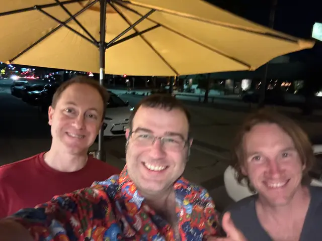 me, Frew, and Robert