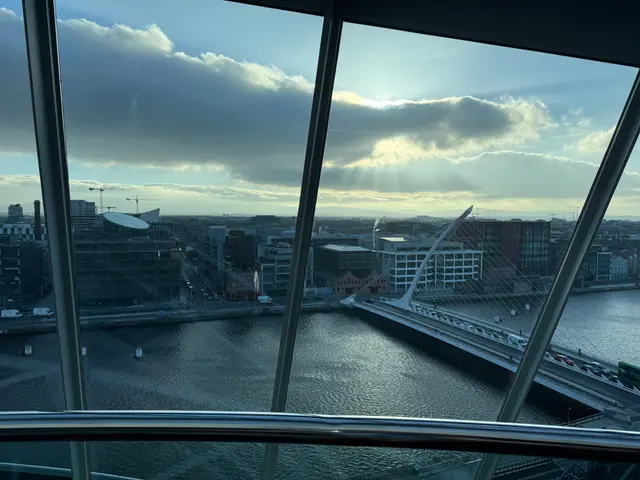 view from top of the Dublin convention centre