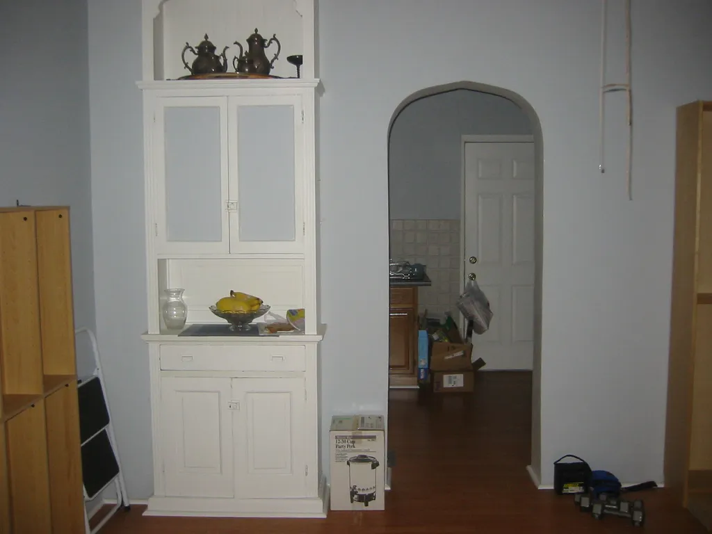 dining room, from the west