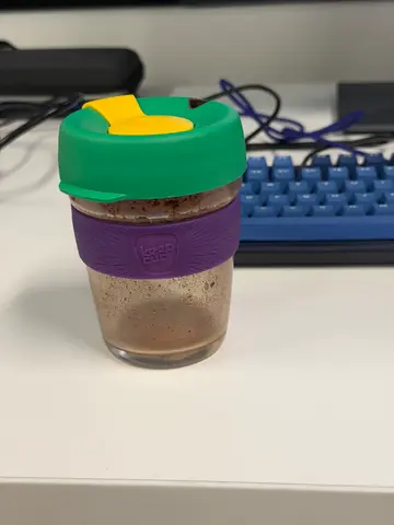 my new KeepCup (dirty)