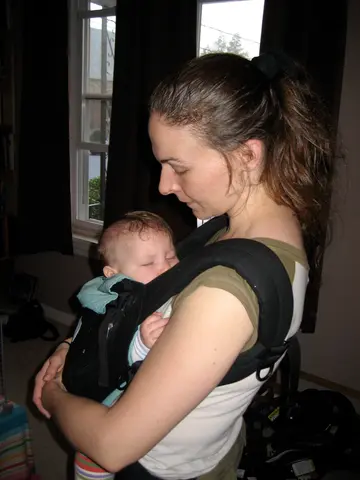 asleep on mom