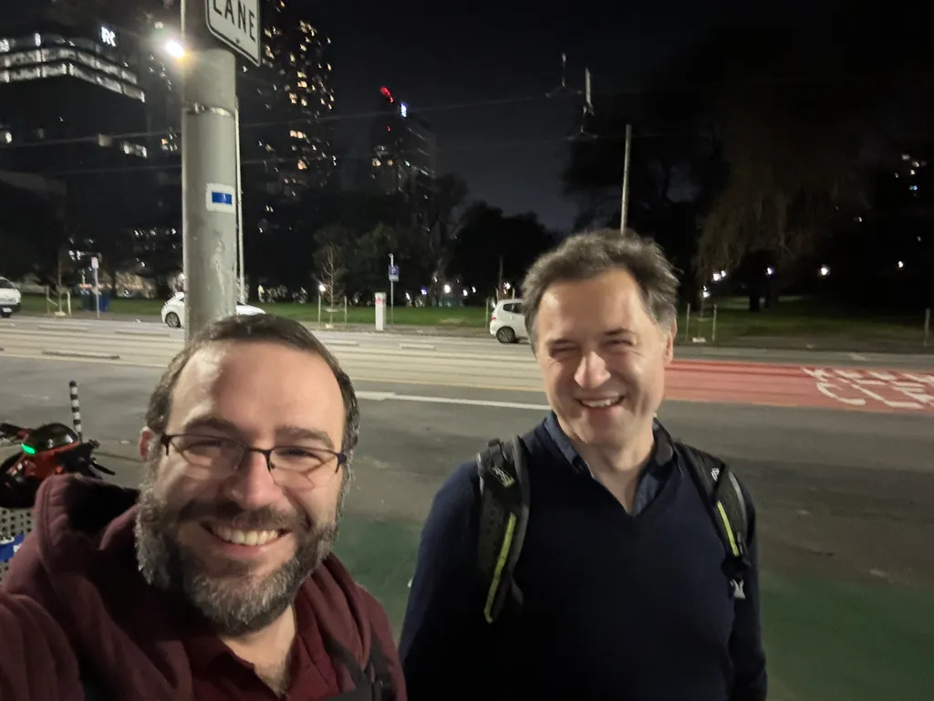 after Vue de monde, with Rob