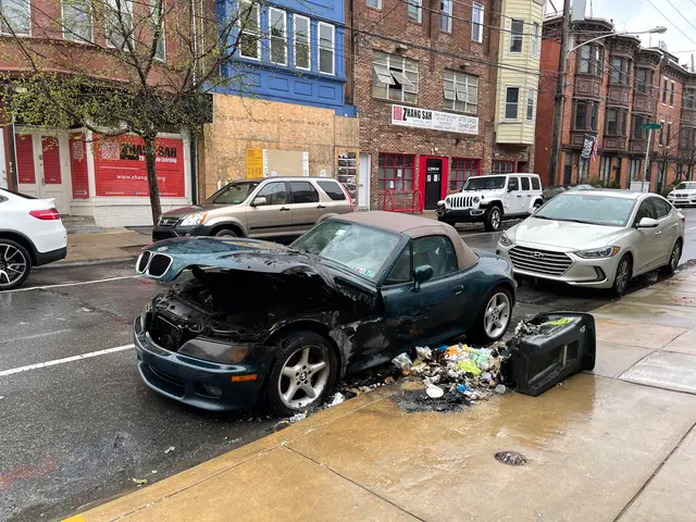 burned out car