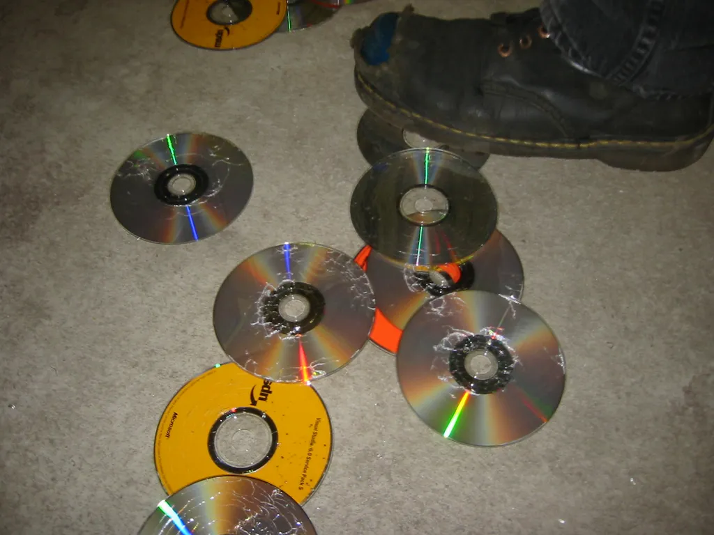 destroying old msdn discs, img_1775