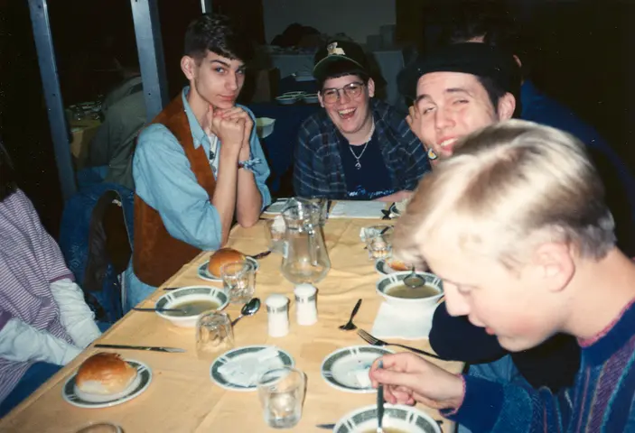 london band trip, 1994: Dinner