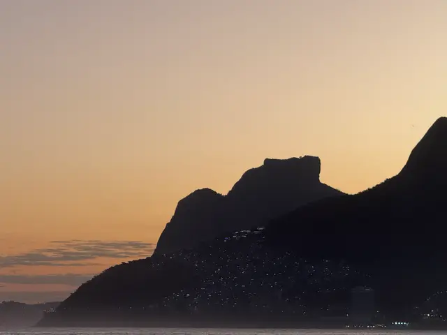 the sunset at Arpoador