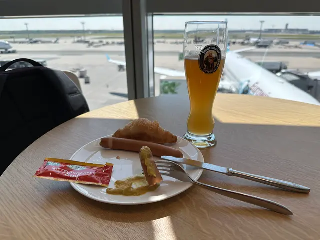 brunch in the Frankfurt lounge