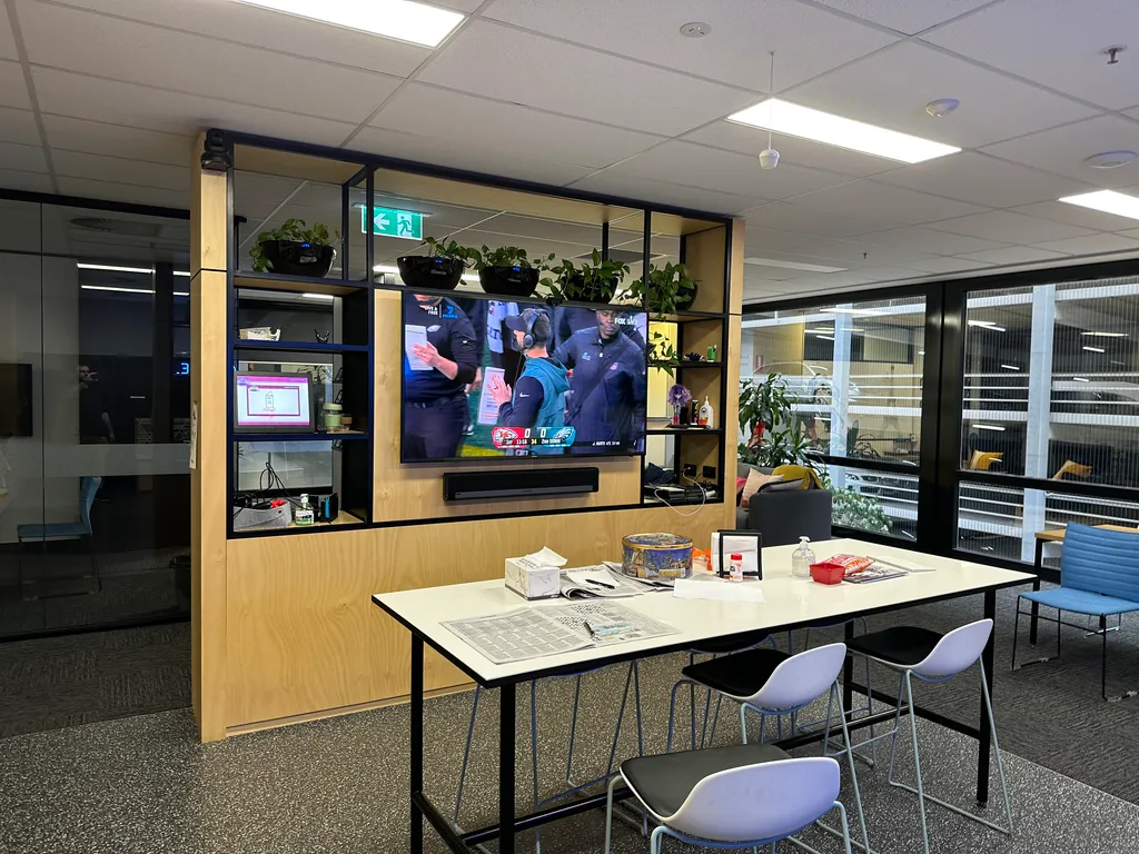 superbowl viewing at Fastmail