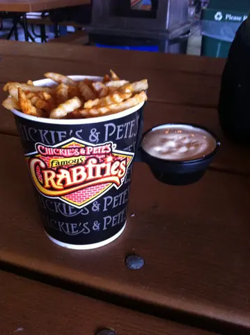 crab fries: the reason to go to Dorney