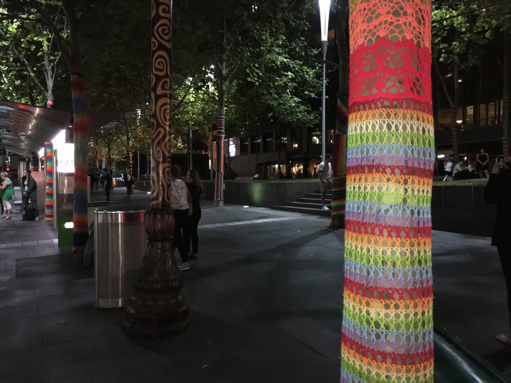 yarn bomb!