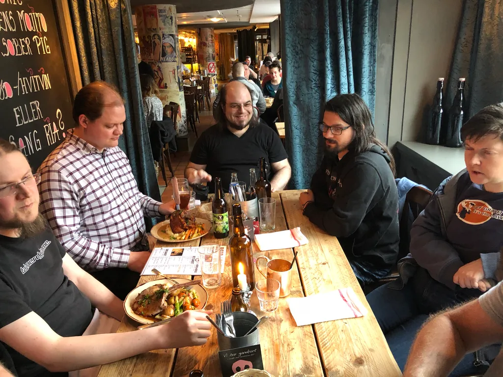 dinner with [some of] the gang