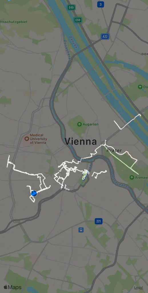 where I walked in Vienna