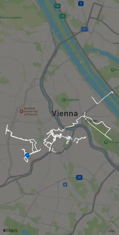 where I walked in Vienna