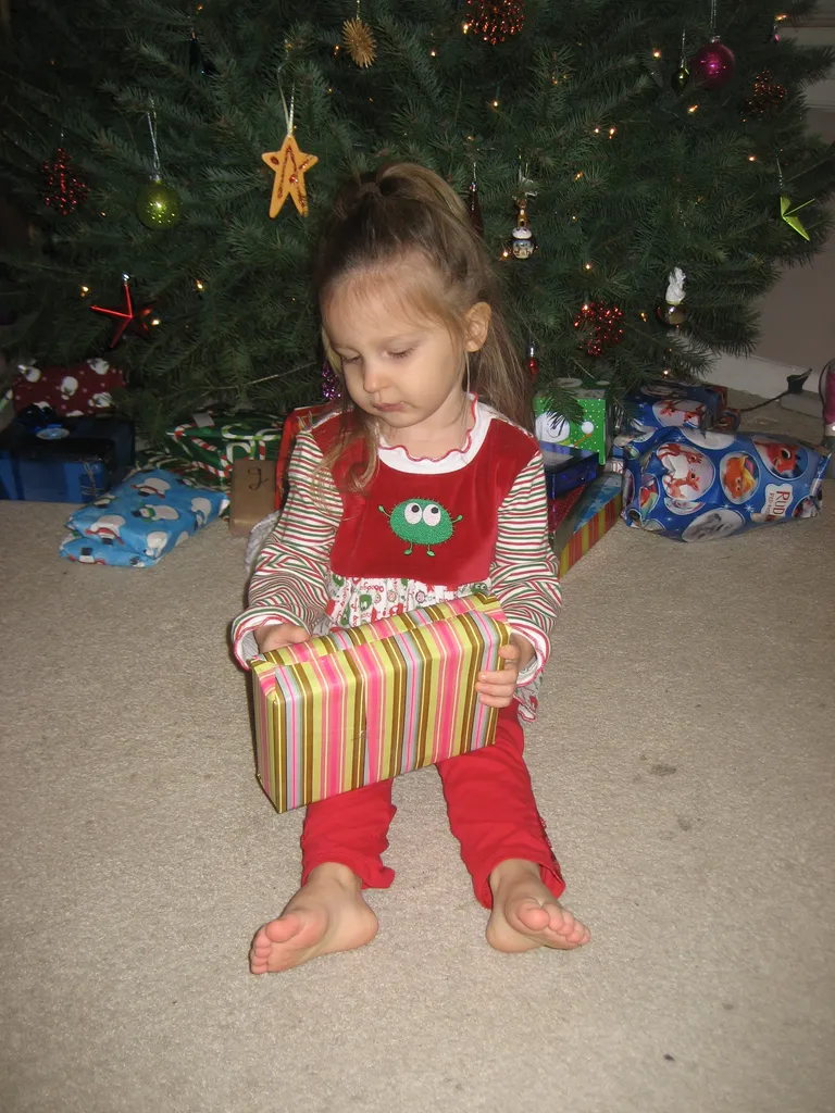 Martha opens the "monkey present"