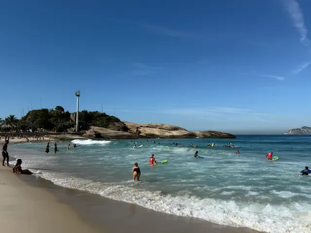 the beach at Ipanema
