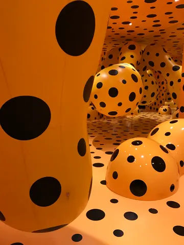 the yellow polka dot room