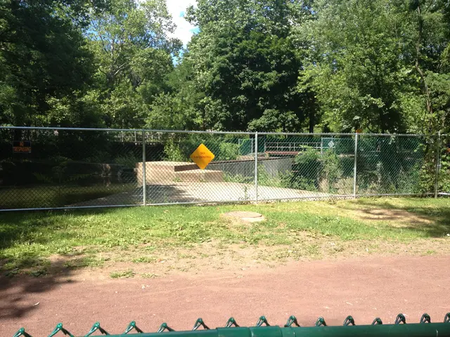 fenced-off creek