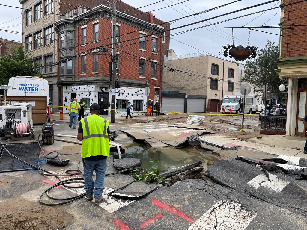 water main break