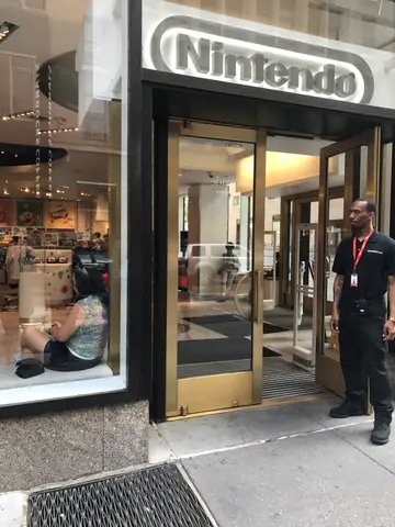 reaching the entrance!