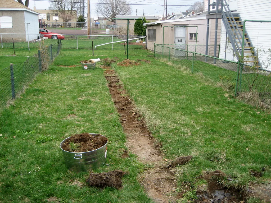prepping the trench