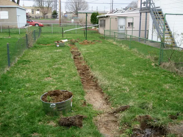 prepping the trench