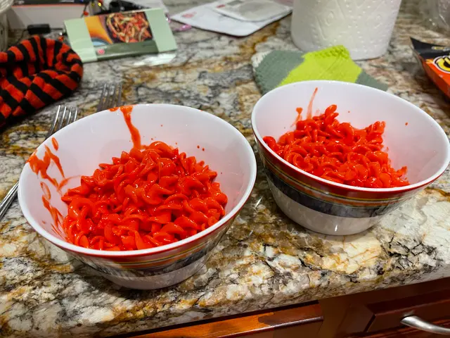 Cheetos flamin' hot mac'n'cheese