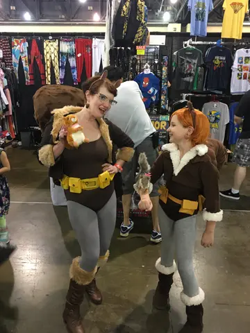 two Squirrel Girls