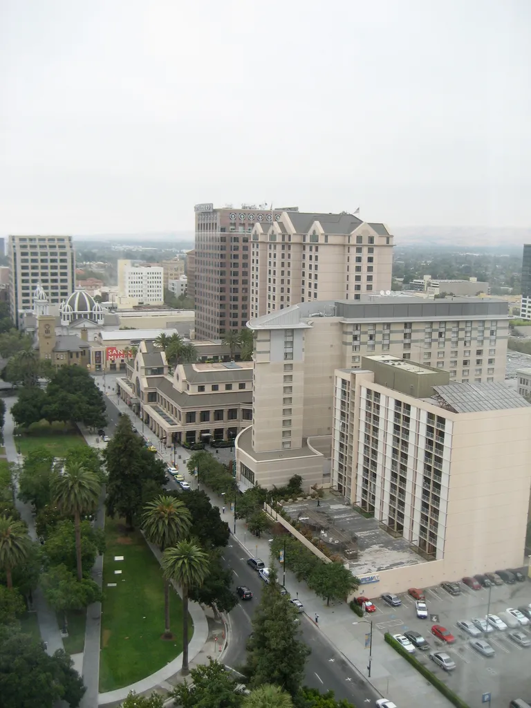 view from our hotel room
