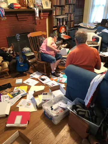 my parents "organizing"