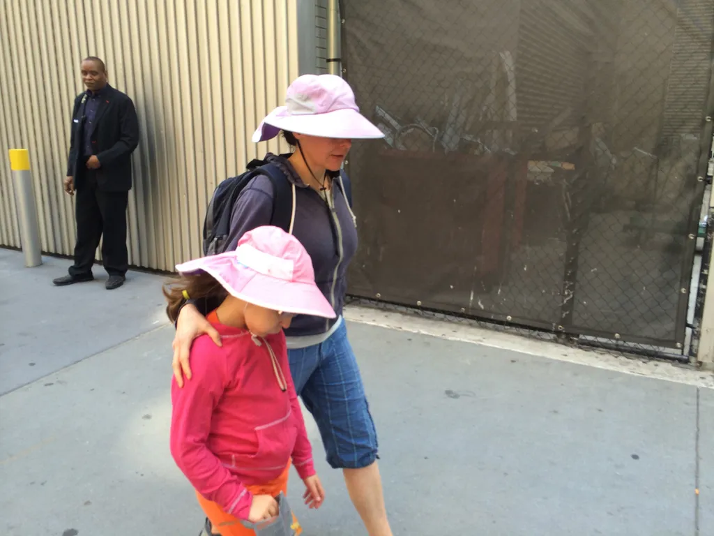 Martha walked with mom!