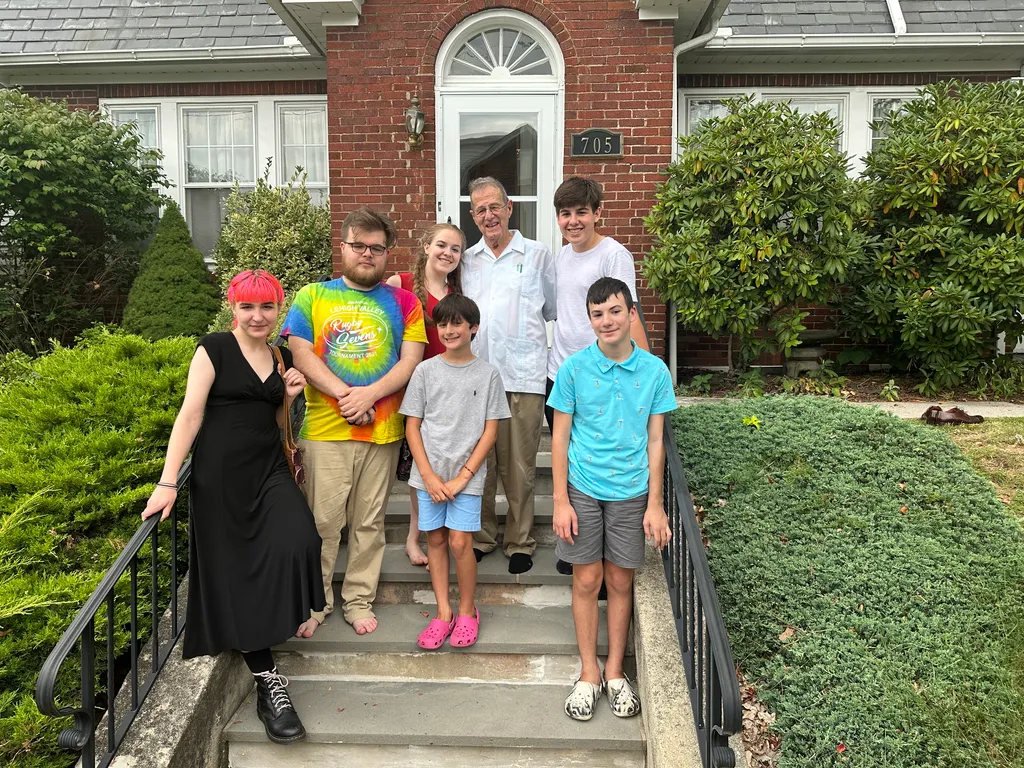 dad and (some of) his grandkids