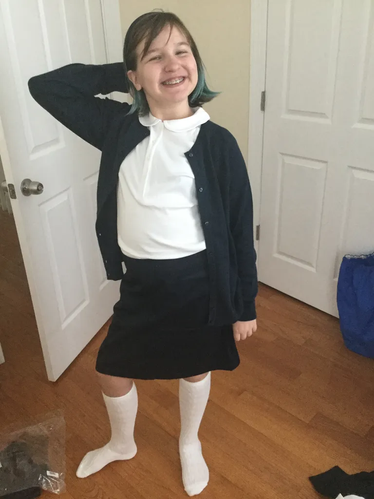 the new school uniform