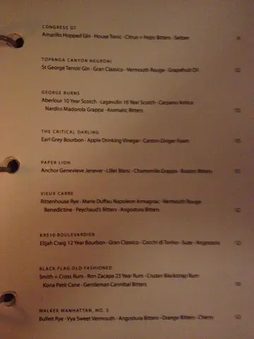 bar congress drink menu 2/2