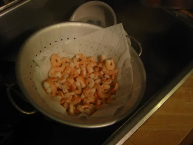 shrimp getting a rinse