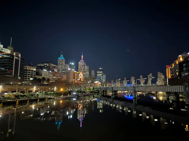 Melbourne at night