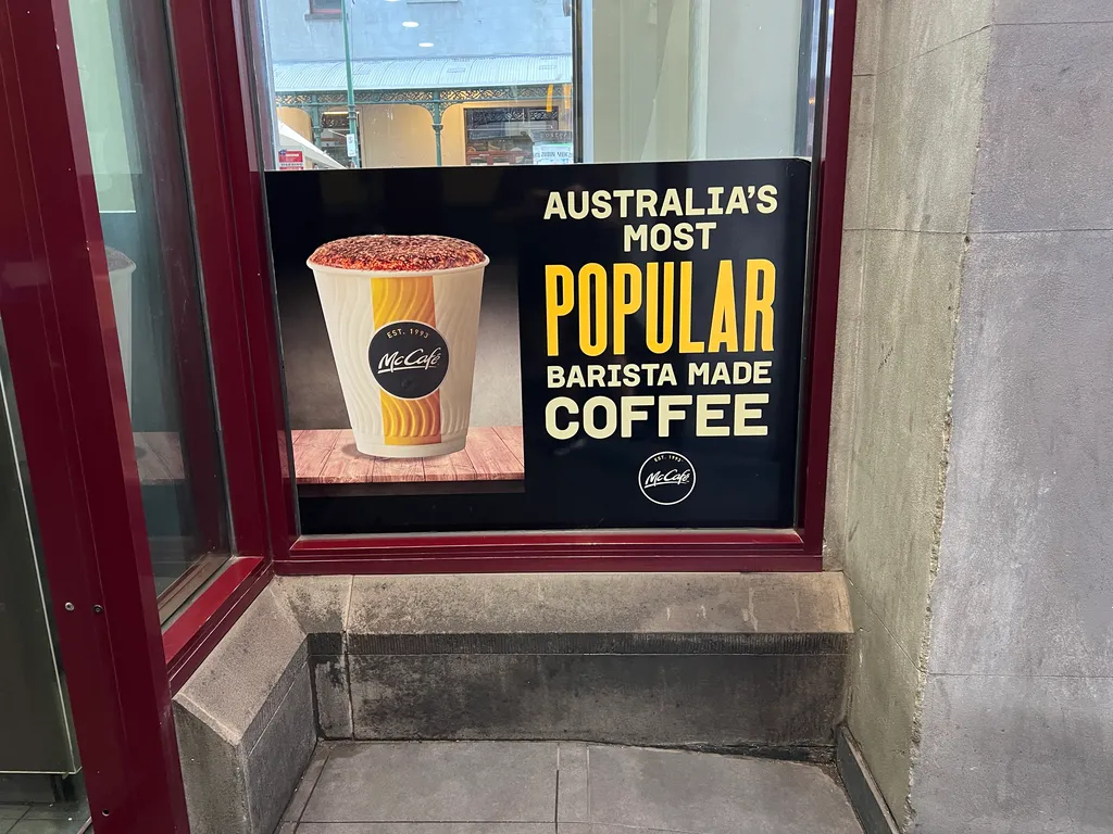 Melbourne loves Macca's coffee