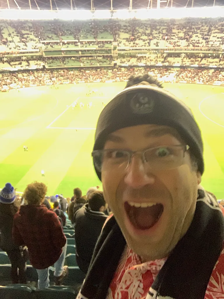 at the footie