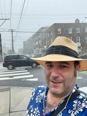 I got caught in the rain