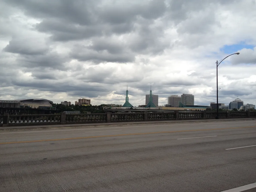 a view from the Burnside Bridge