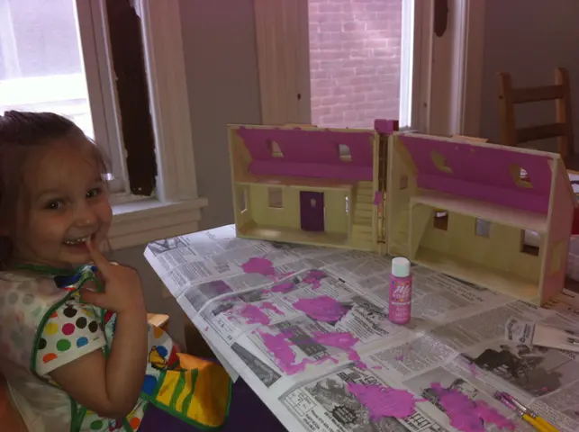 painting martha's dollhouse