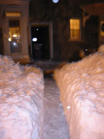 snowstorm, 2003-02, Shovelled Path