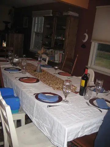 thanksgiving dinner table