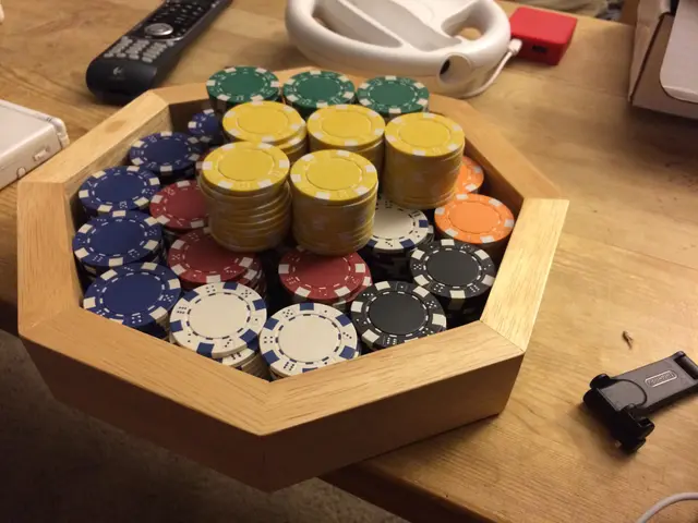 old poker chip holder