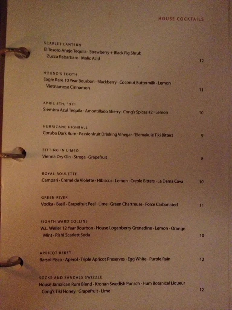 bar congress drink menu 1/2