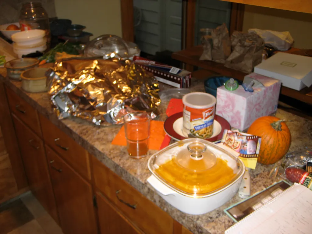 the turkey cools