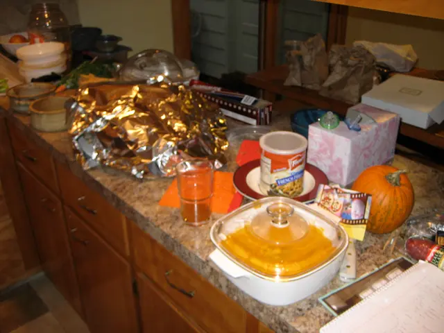 the turkey cools