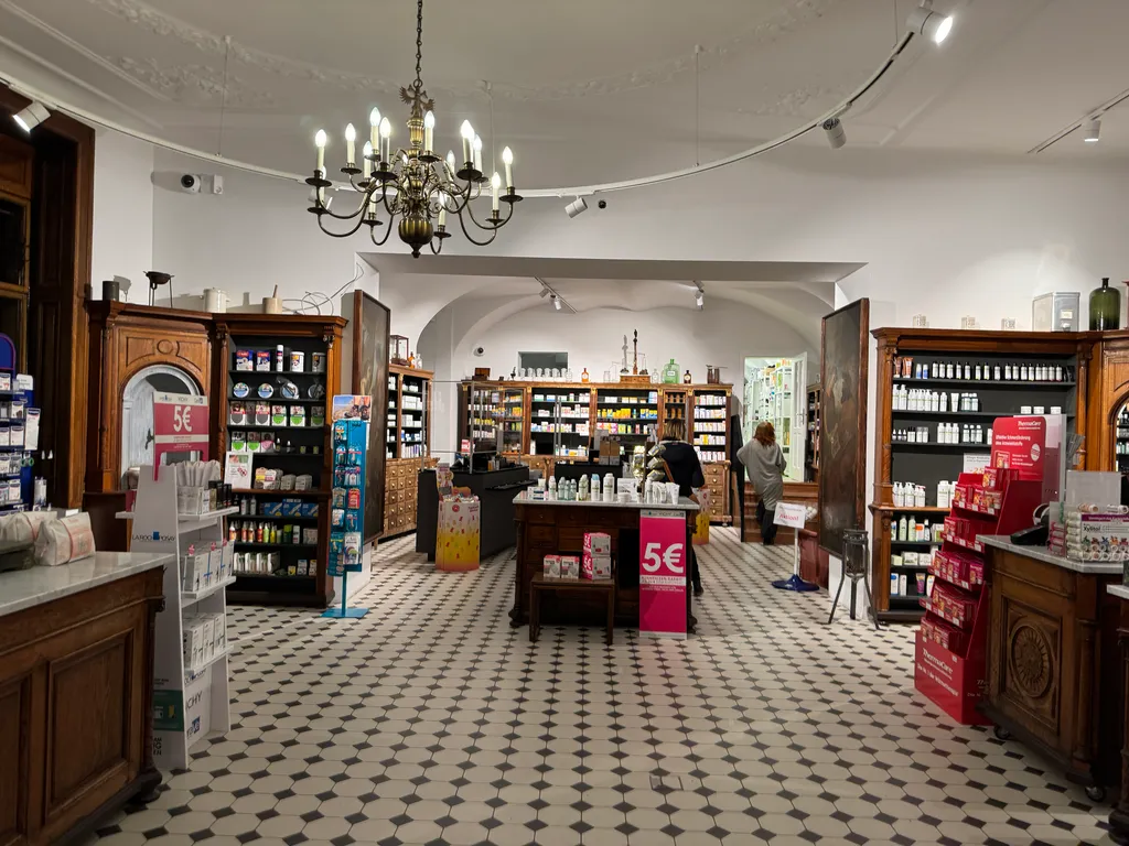 a pharmacy, looking old school