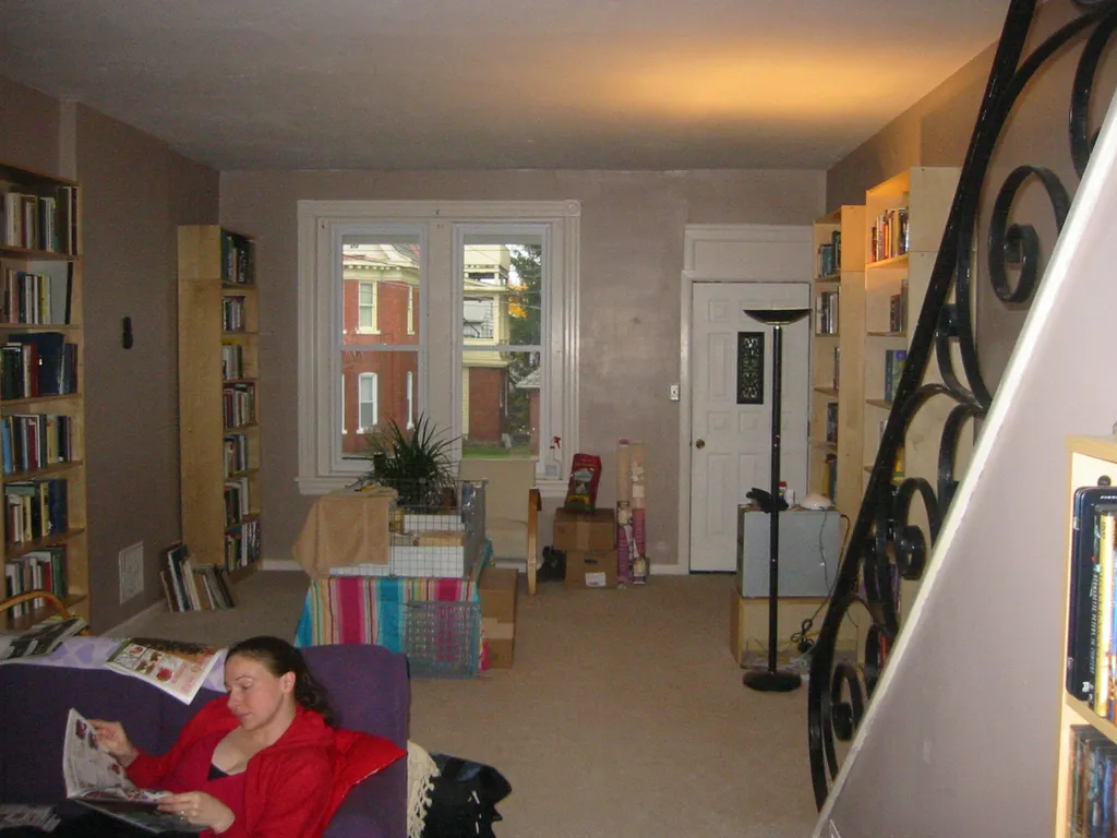 living room, from the east