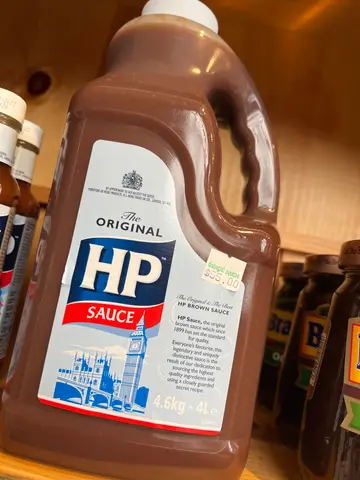 hp sauce: too much